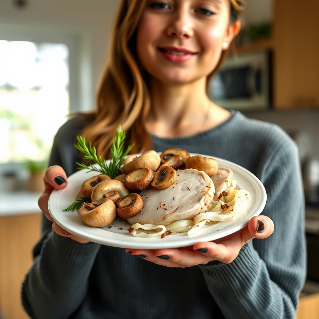 Instant Pot Turkey with Mushrooms – vegetarian recipe