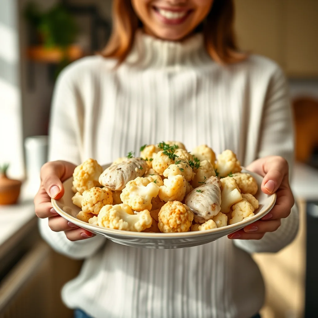 Instant Pot White Chicken with Cauliflower – vegetarian recipe