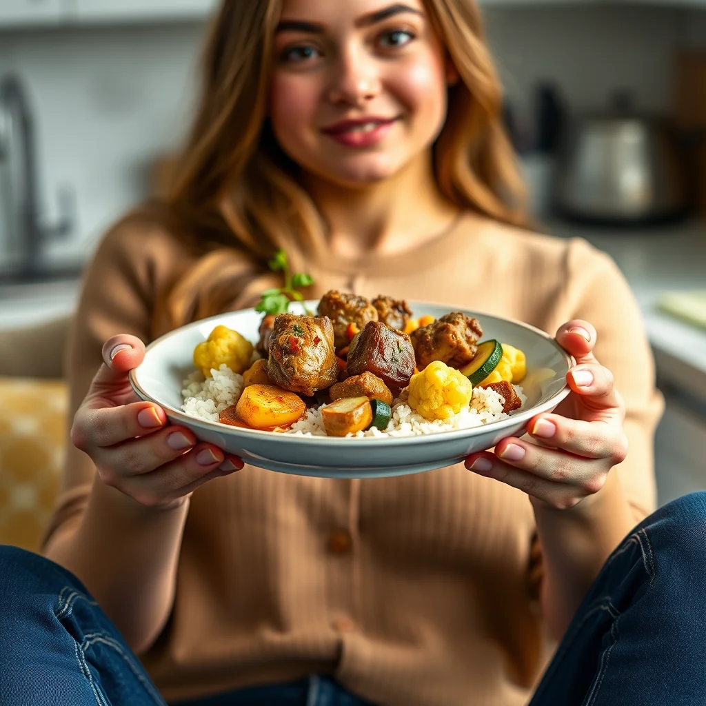Pressure Cooker Cauliflower Lamb Curry – vegetarian recipe