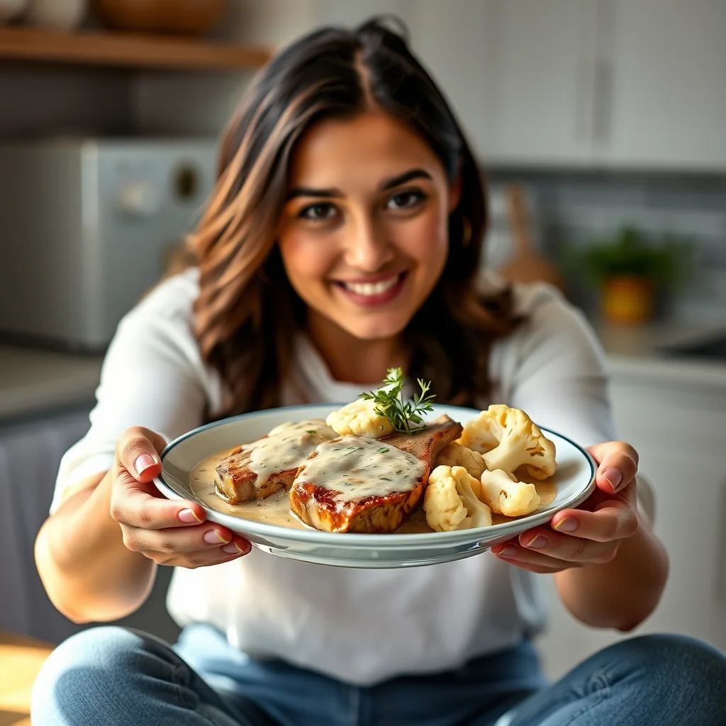 Instant Pot Pork Butt Chops in Creamy Gravy – vegetarian recipe