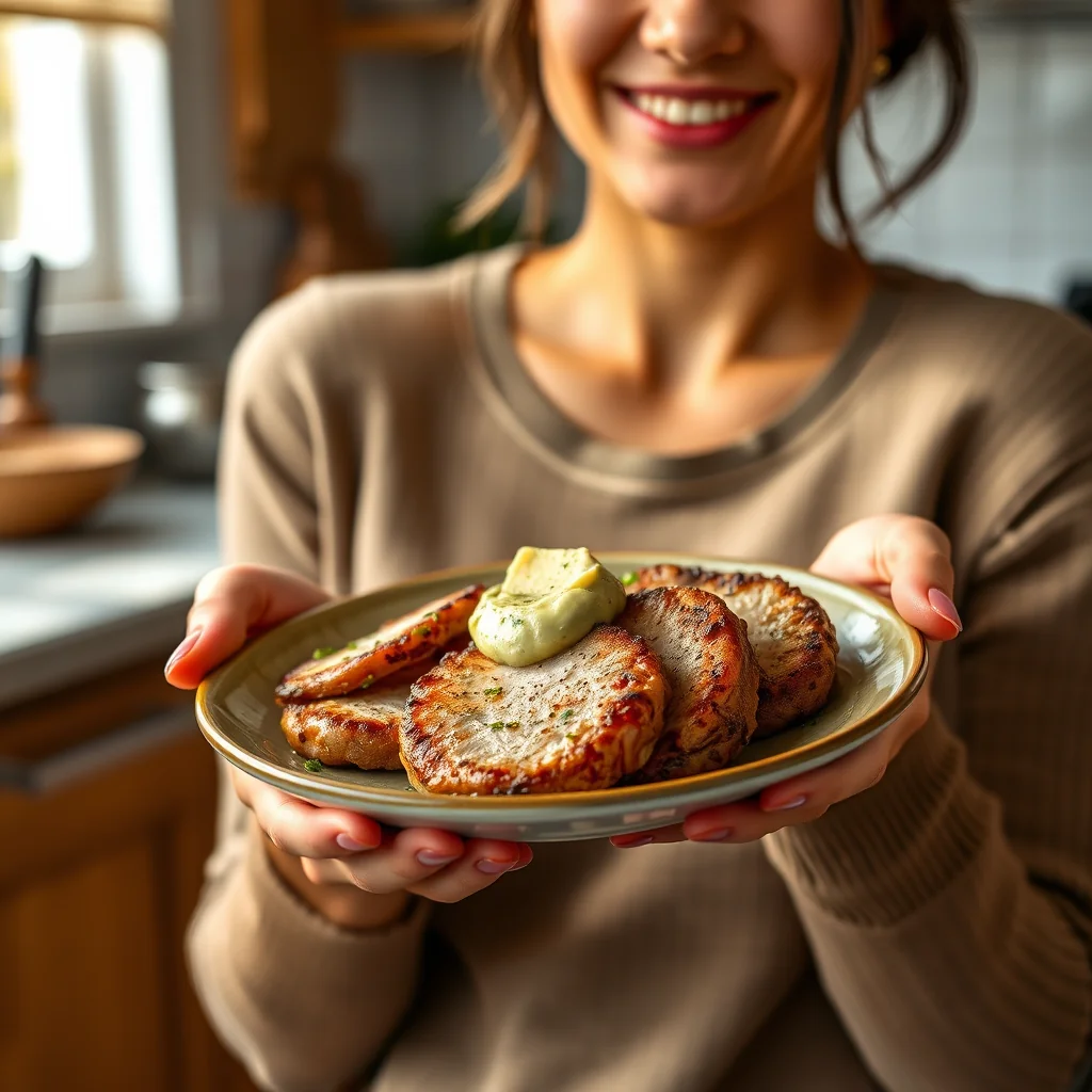 Keto Pork Cutlets with Creamy Avocado Sauce – vegetarian recipe