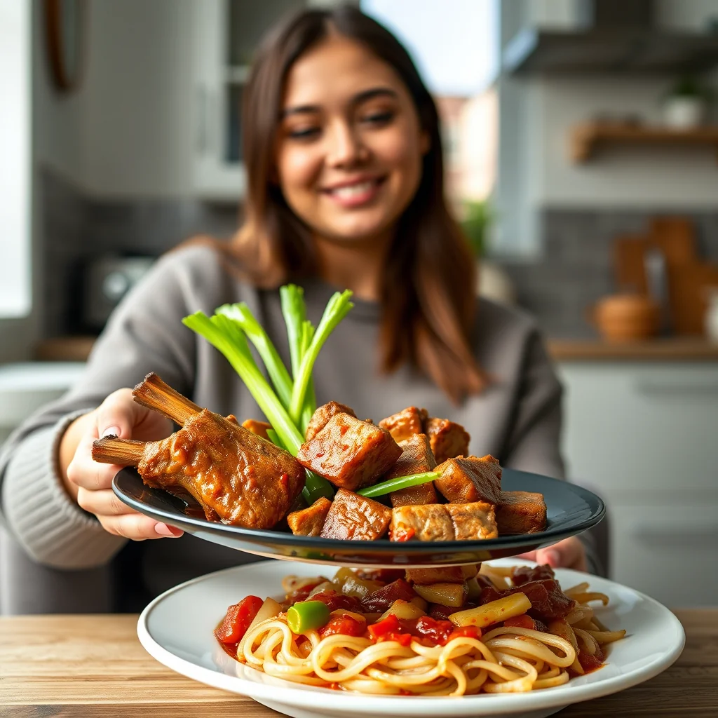 Instant Pot Spicy Pork with Celery – vegetarian recipe