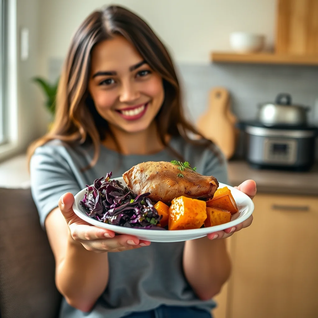 Pressure Cooker Pork Shoulder with Sweet Potatoes – vegetarian recipe