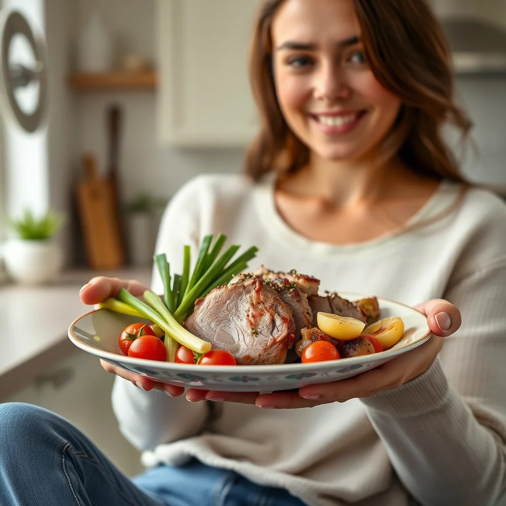 Slow Cooker Pork with Leeks – vegetarian recipe