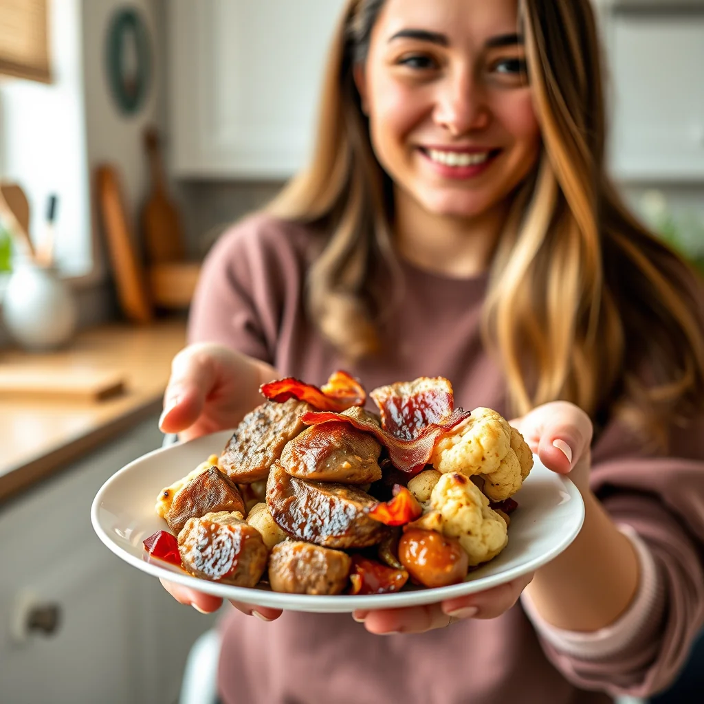 Instant Pot Sweet Pork and Cauliflower – vegetarian recipe