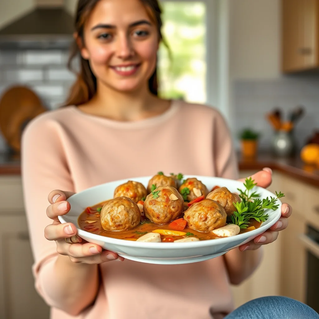 Instant Pot Almond Pork Meatball Stew – vegetarian recipe