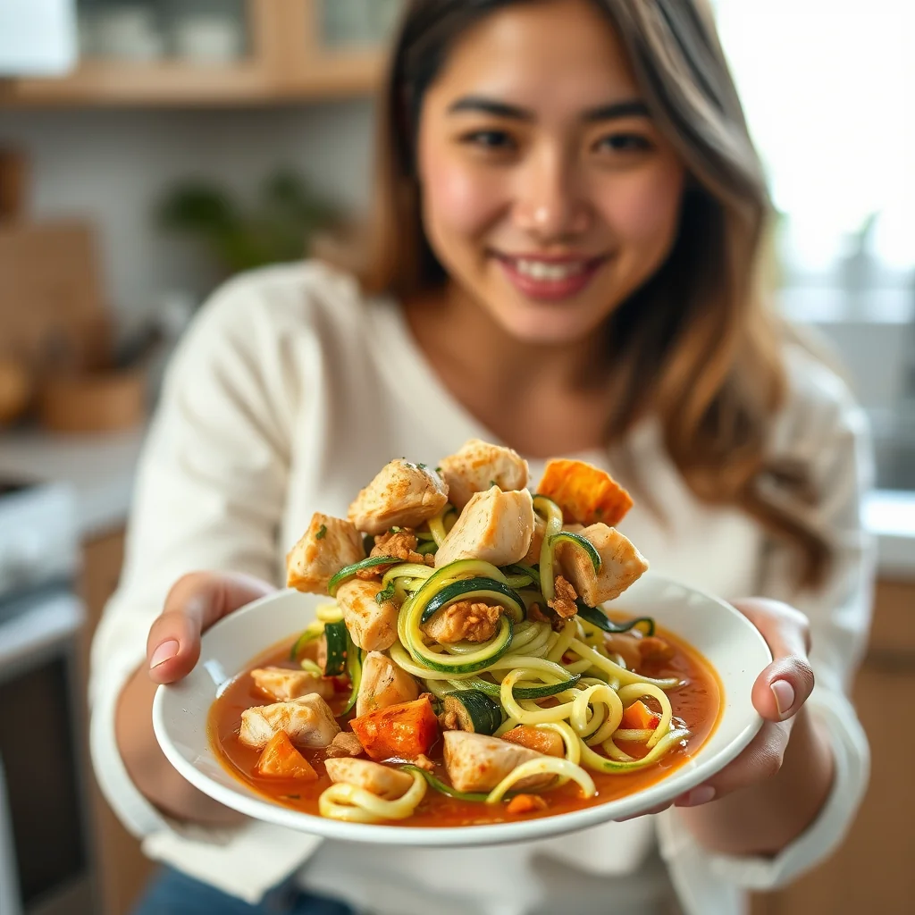 Instant Pot Chicken & Zoodle Stew – vegetarian recipe