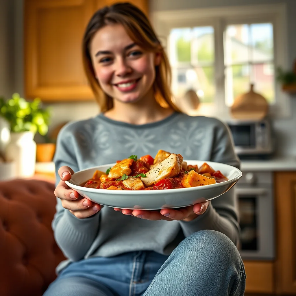 Instant Pot Chili Tomato Chicken Stew – vegetarian recipe