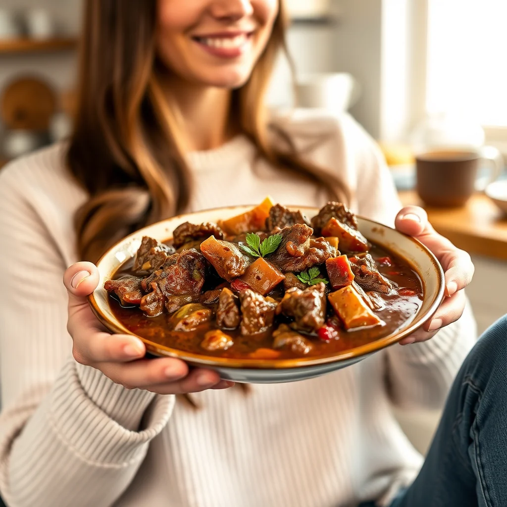 Rich & Hearty Coffee Beef Stew – vegetarian recipe