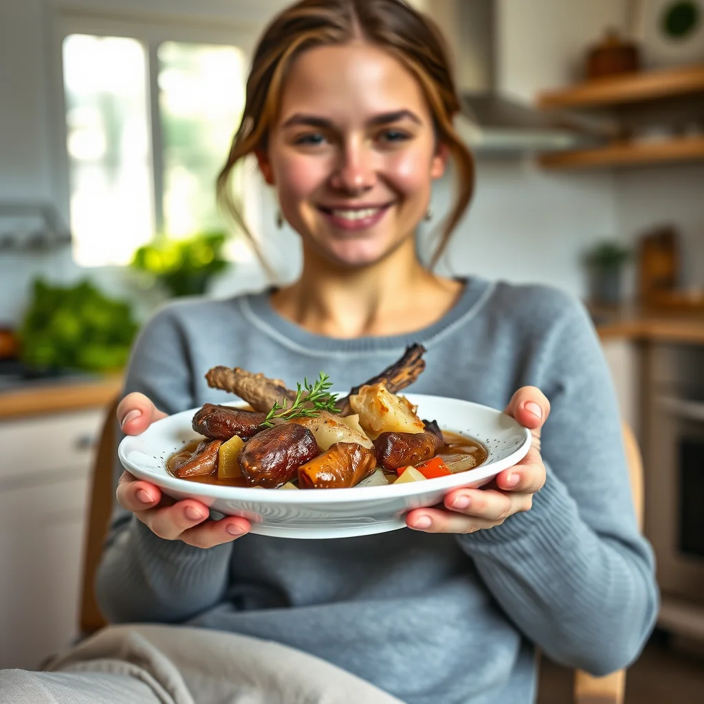 Hearty Instant Pot Rabbit Cabbage Stew – vegetarian recipe