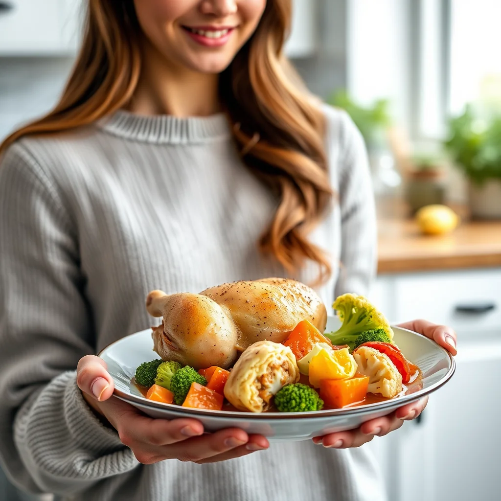 Instant Pot Whole Chicken and Vegetable Stew – vegetarian recipe