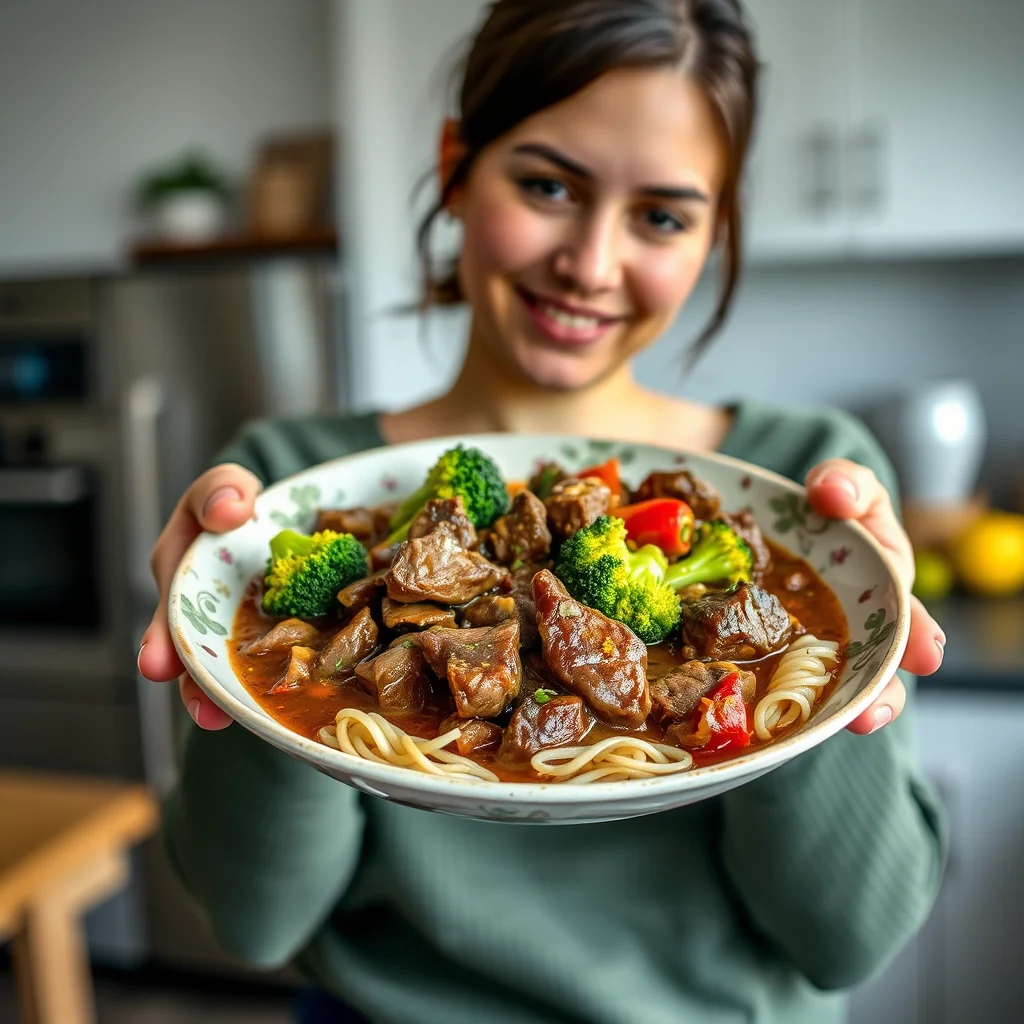 Instant Pot Beef and Broccoli Stew – vegetarian recipe