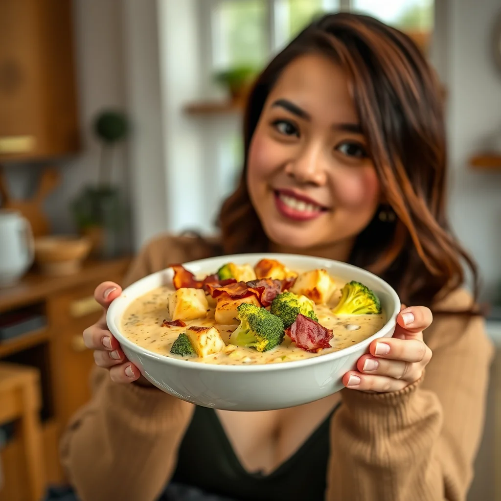 Instant Pot Broccoli Cheddar Chowder – vegetarian recipe