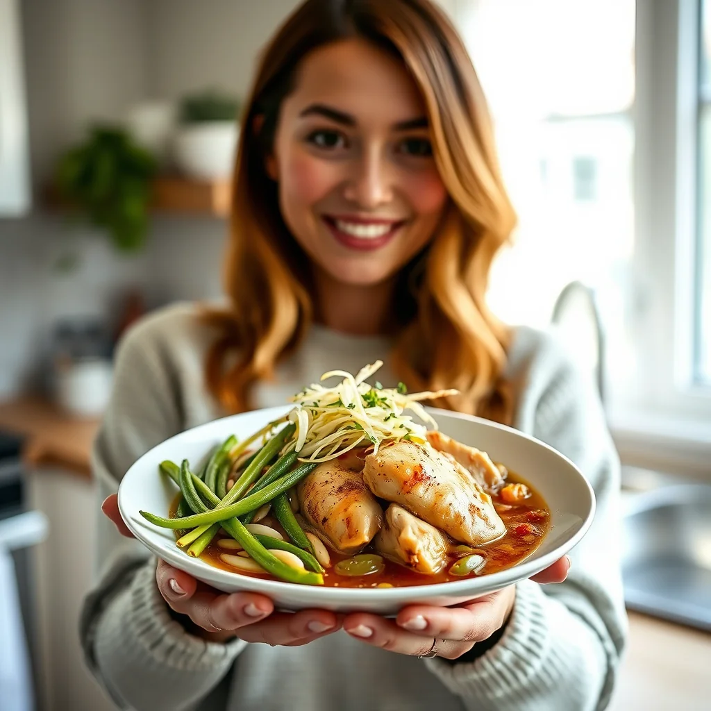 Instant Pot Chicken and Beansprouts – vegetarian recipe
