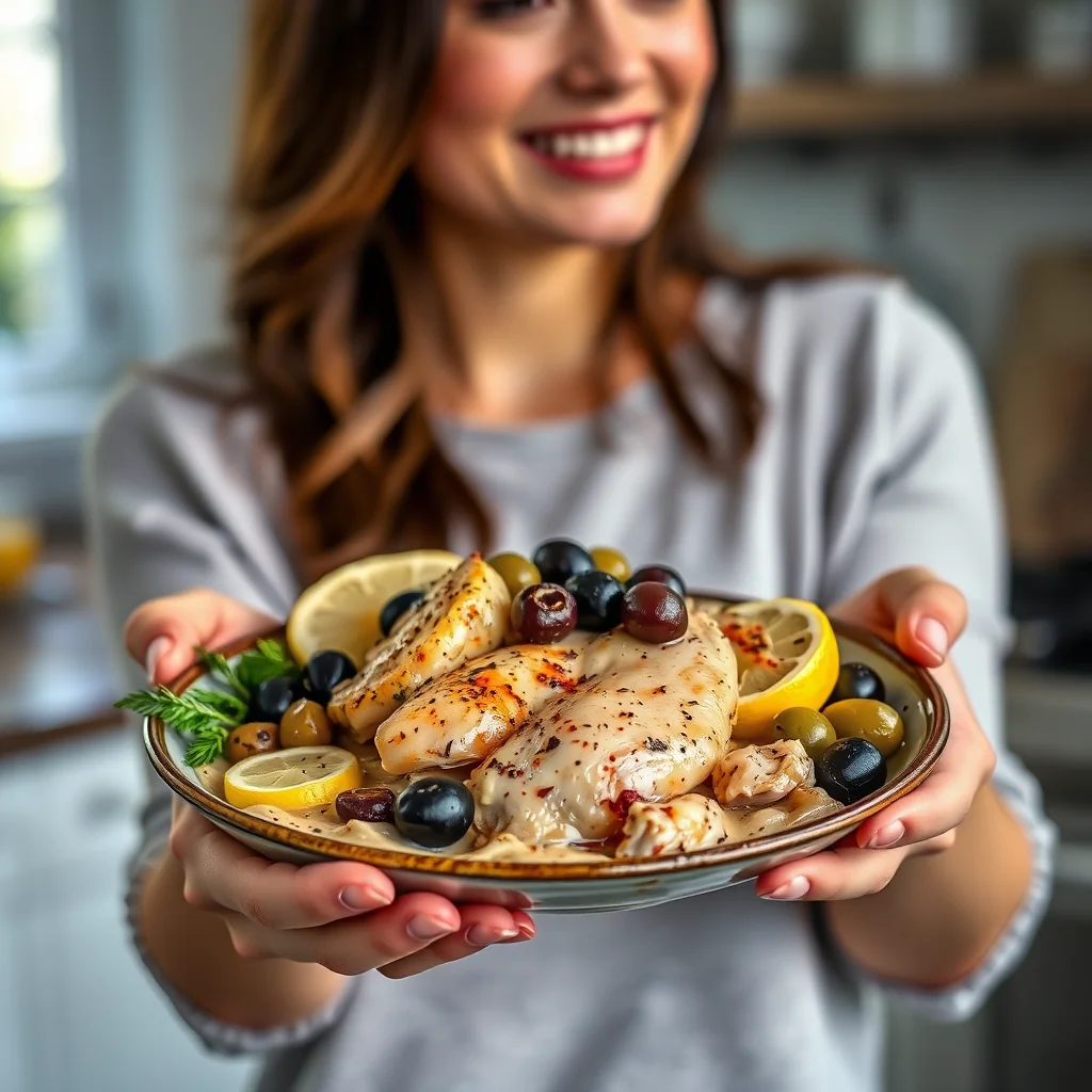 Instant Pot Lemon Olive Chicken – vegetarian recipe