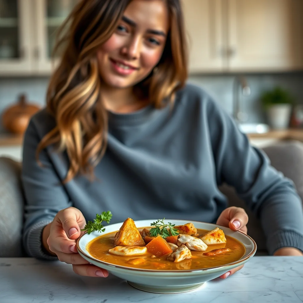 Instant Pot Curried Chicken Soup – vegetarian recipe