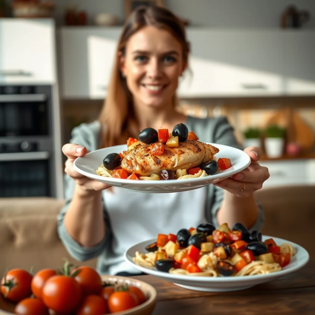 Instant Pot Mediterranean Chicken with Olives – vegetarian recipe