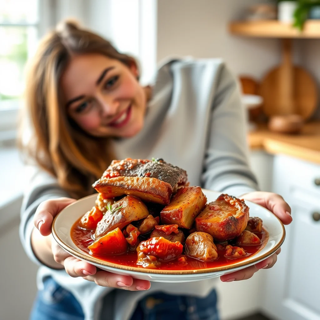 Instant Pot Pork Belly with Plums – vegetarian recipe