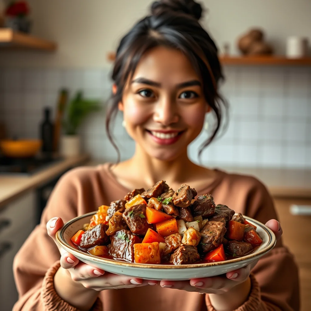 30-Minute Beef Satay Stew – vegetarian recipe