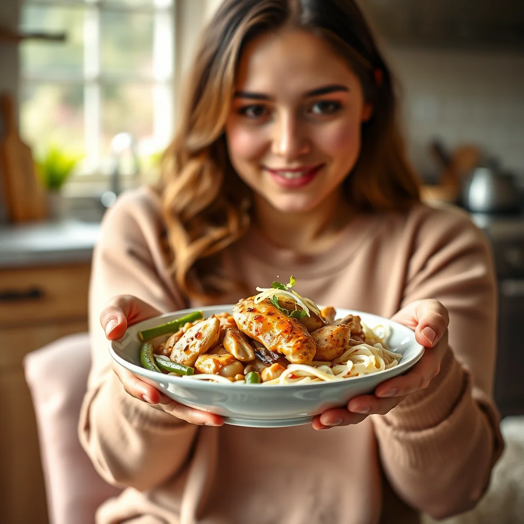 Instant Pot Chicken and Beansprouts – vegetarian recipe