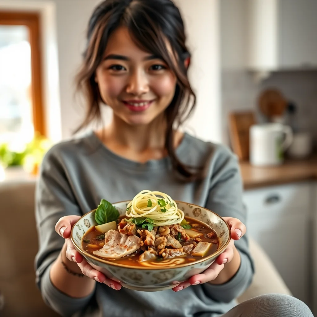Korean-Inspired Instant Pot Zoodle Pho (Keto-Friendly) – vegetarian recipe