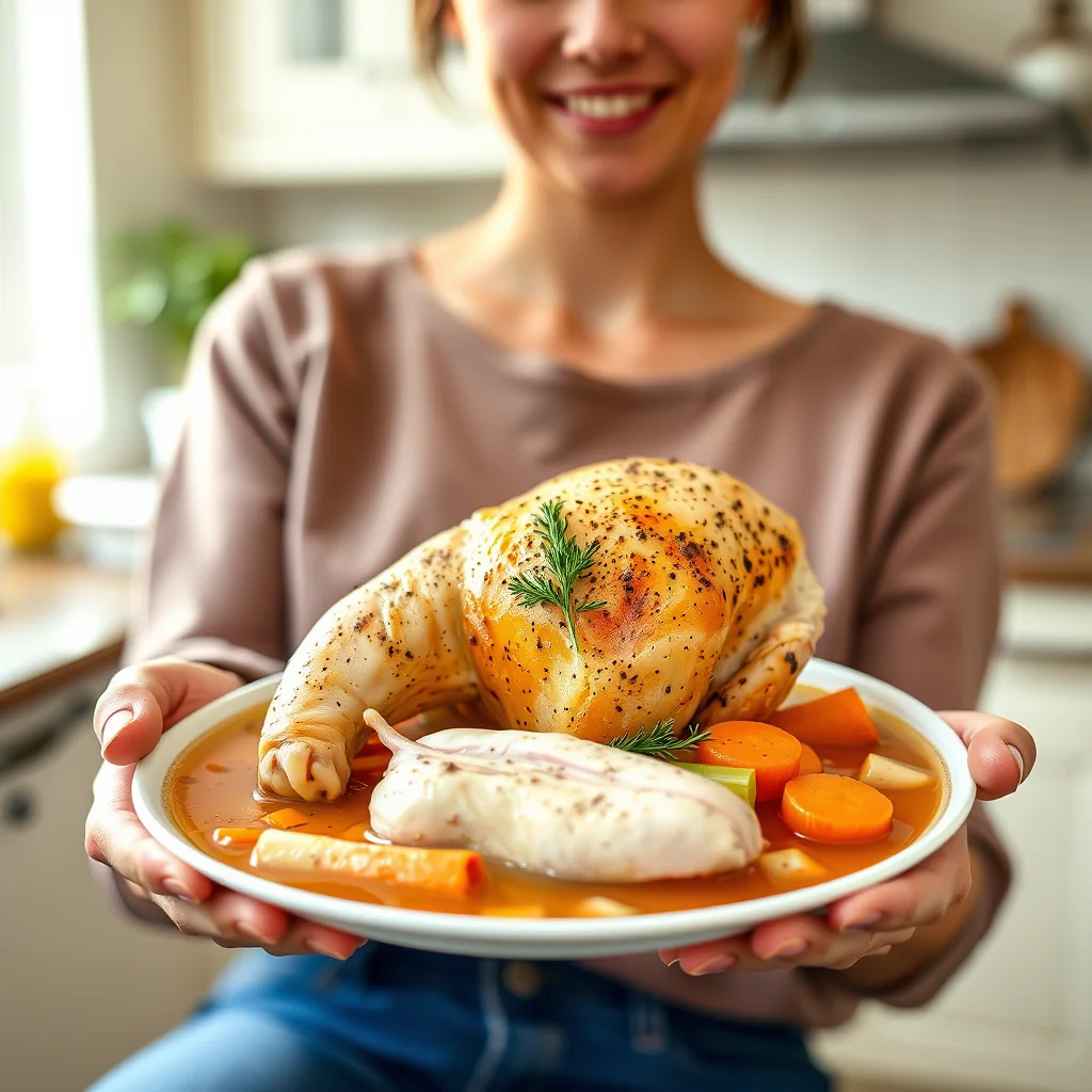 Garlicky Chicken Broth (Instant Pot) – vegetarian recipe