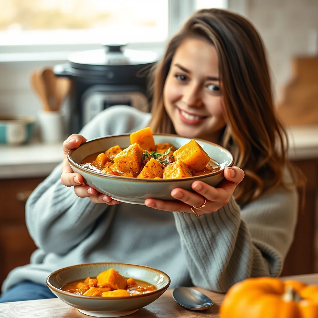 Instant Pot Pumpkin Stew – vegetarian recipe