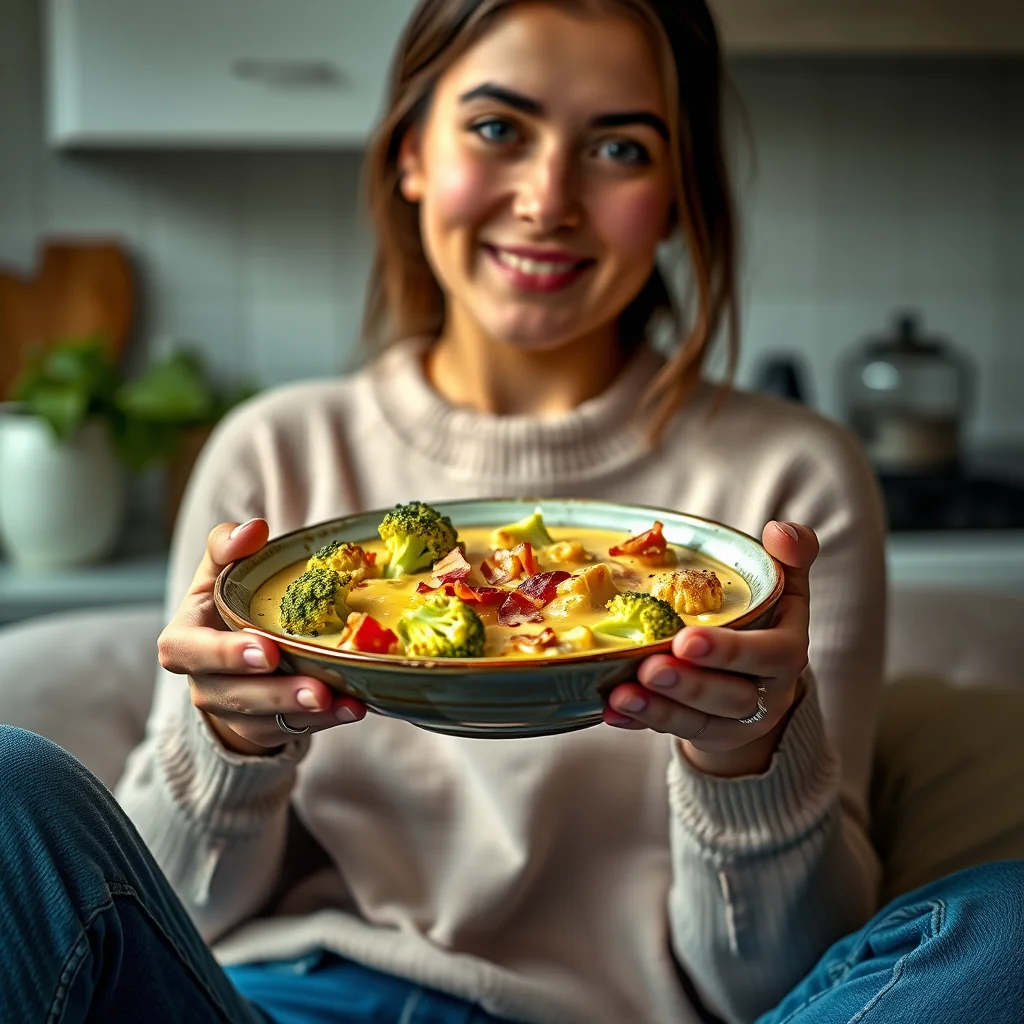 A 20-Minute Dream: The Coziest Broccoli Cheddar Chowder – vegetarian recipe
