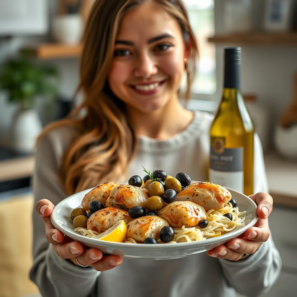 Instant Pot Lemon and Olive Chicken – vegetarian recipe
