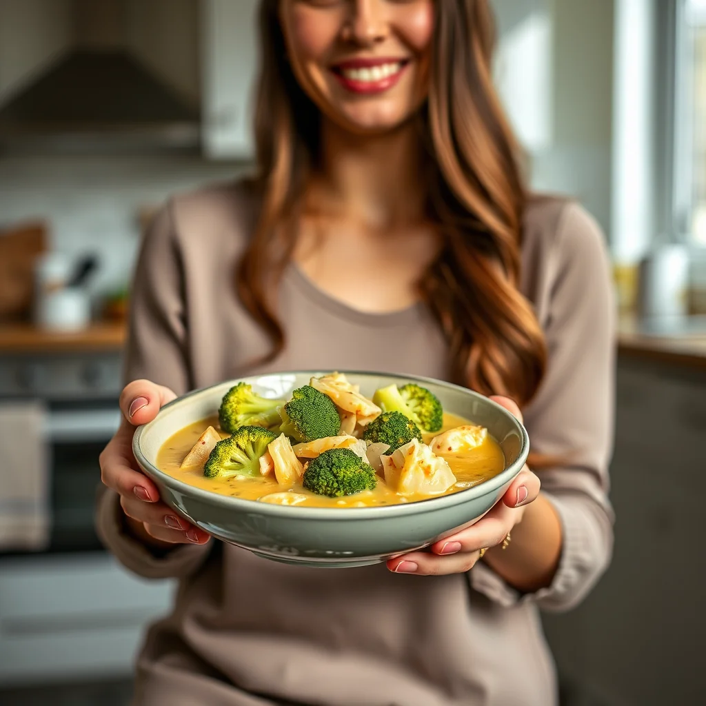 Instant Pot Broccoli Cheddar Stew – vegetarian recipe