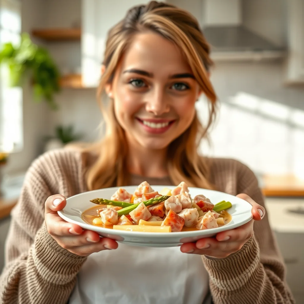 Instant Pot Ham & Asparagus Stew – vegetarian recipe