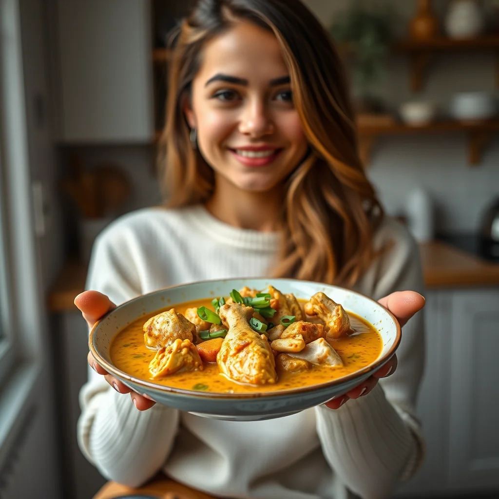 Instant Pot Curried Chicken Soup – vegetarian recipe