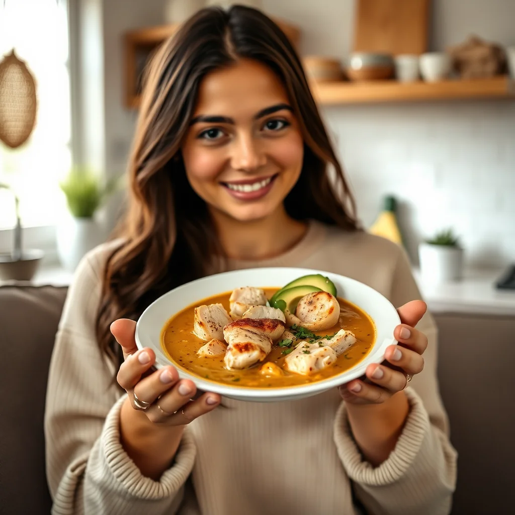Instant Pot Avocado Chicken Soup – vegetarian recipe