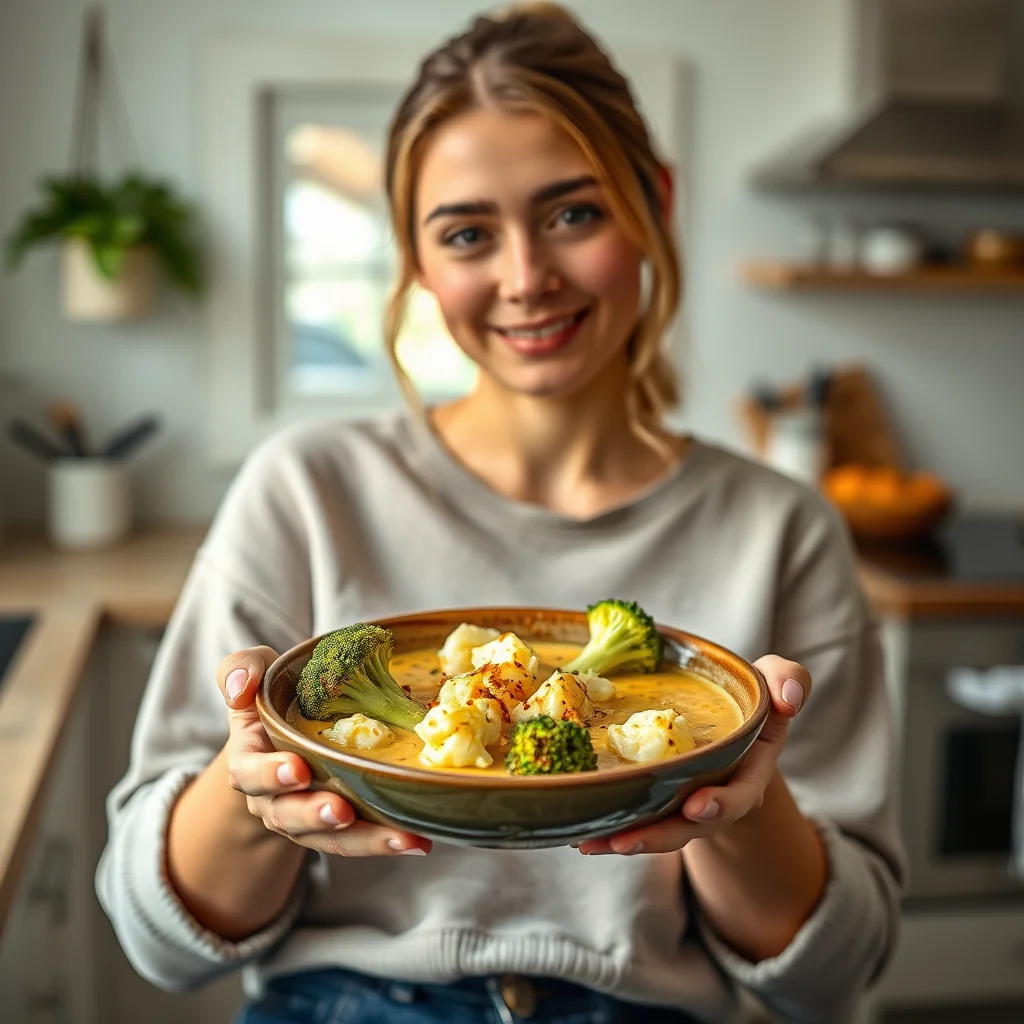 Instant Pot Broccoli Cauliflower Soup – vegetarian recipe