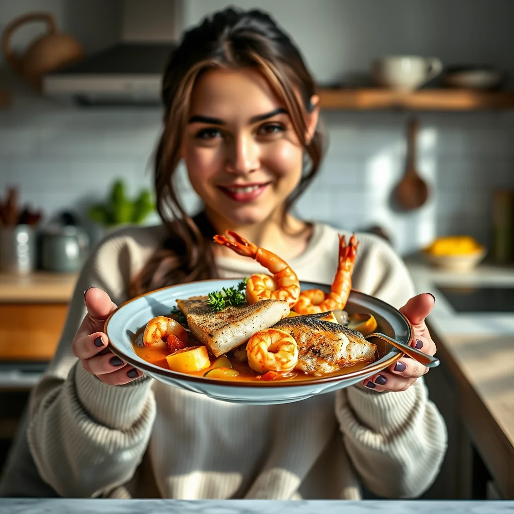 Instant Pot Seafood Stew with Trout and Shrimp – vegetarian recipe