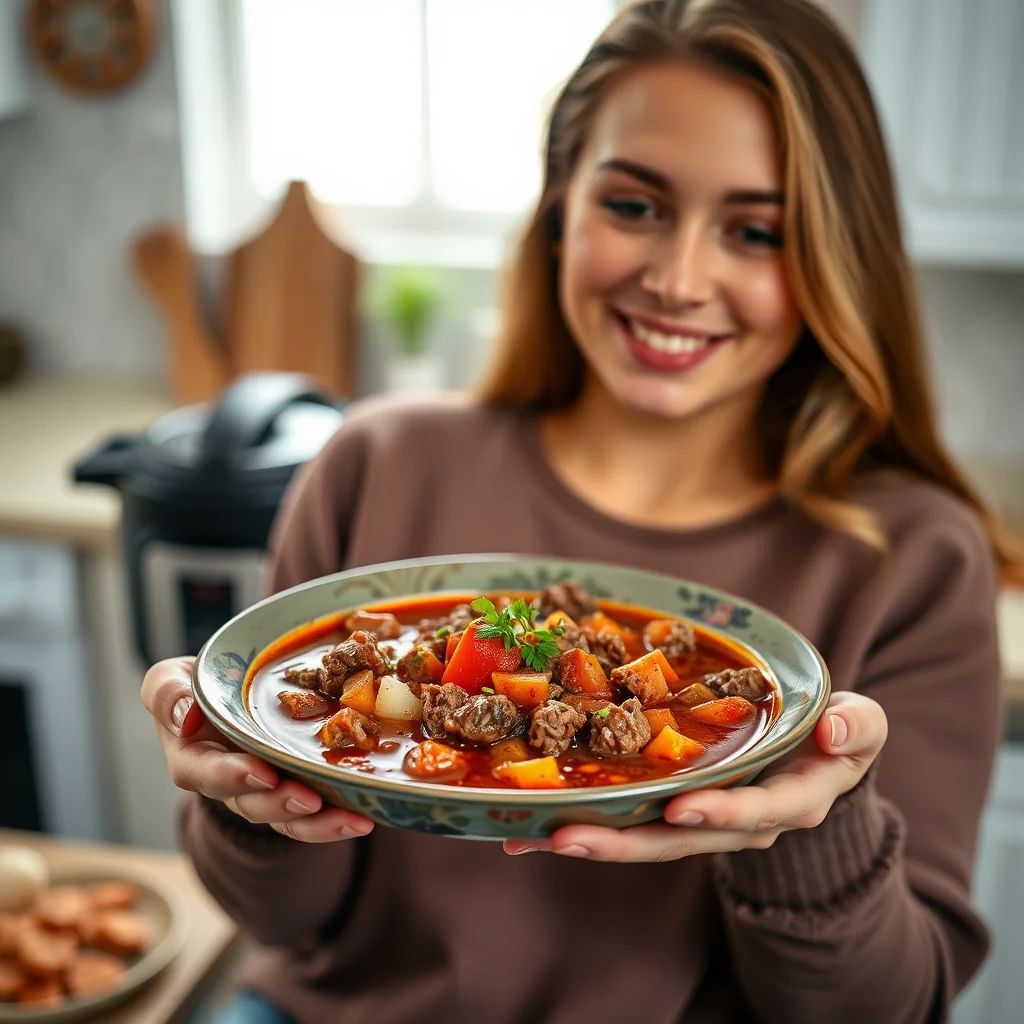 Instant Pot Beef and Tomato Soup – vegetarian recipe
