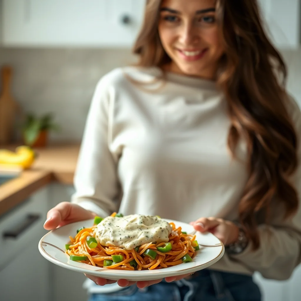 Creamy Green Bell Pepper Sauce – vegetarian recipe