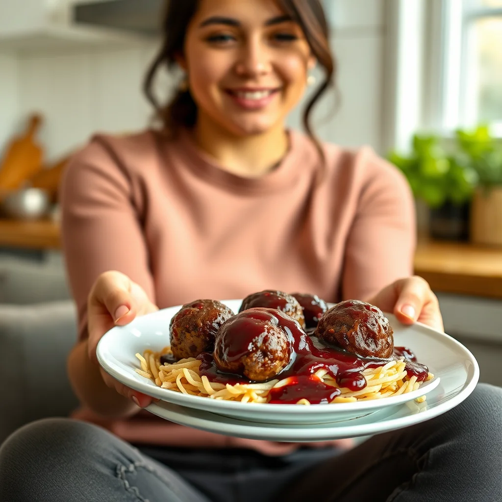 Keto Instant Pot Pork Meatballs with Sugar-Free Dark Cherry  – vegetarian recipe