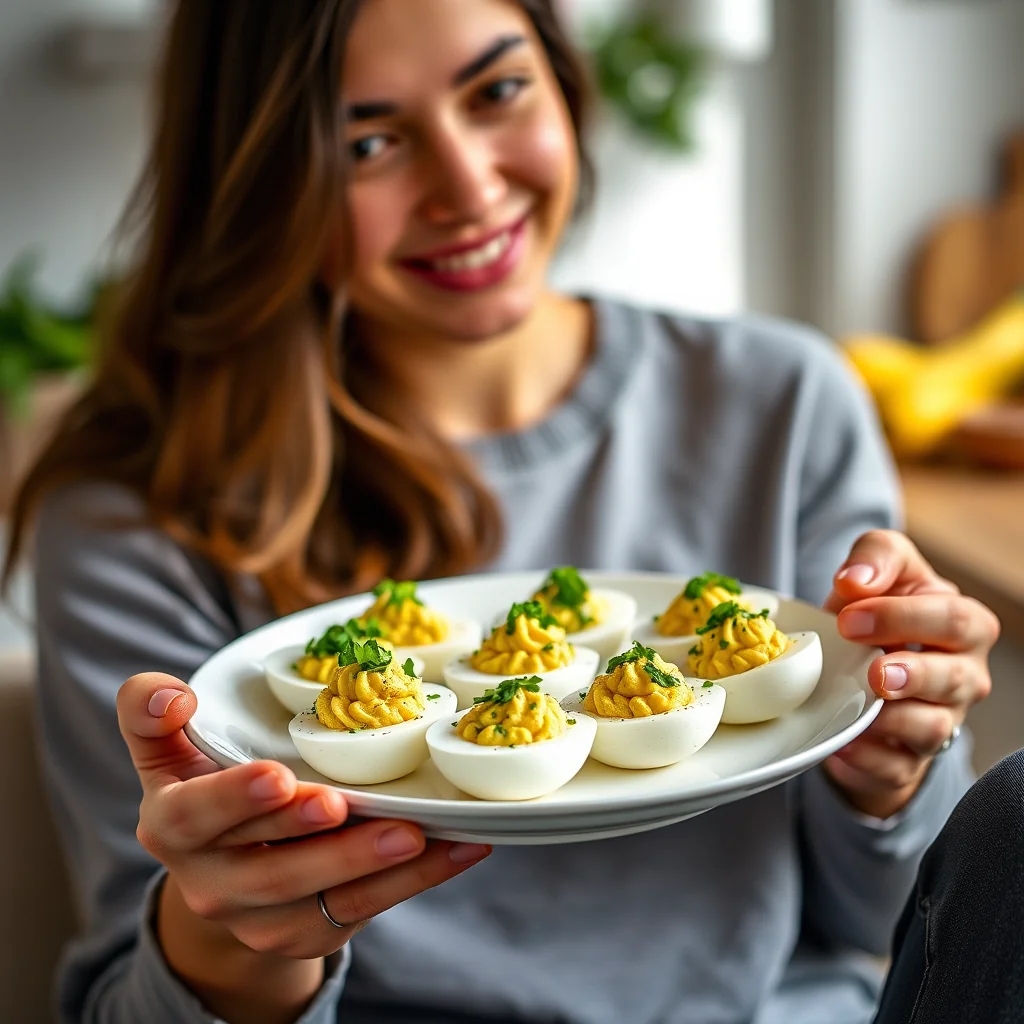 Avocado Deviled Eggs: A Fresh, Healthy Twist on a Party Clas – vegetarian recipe