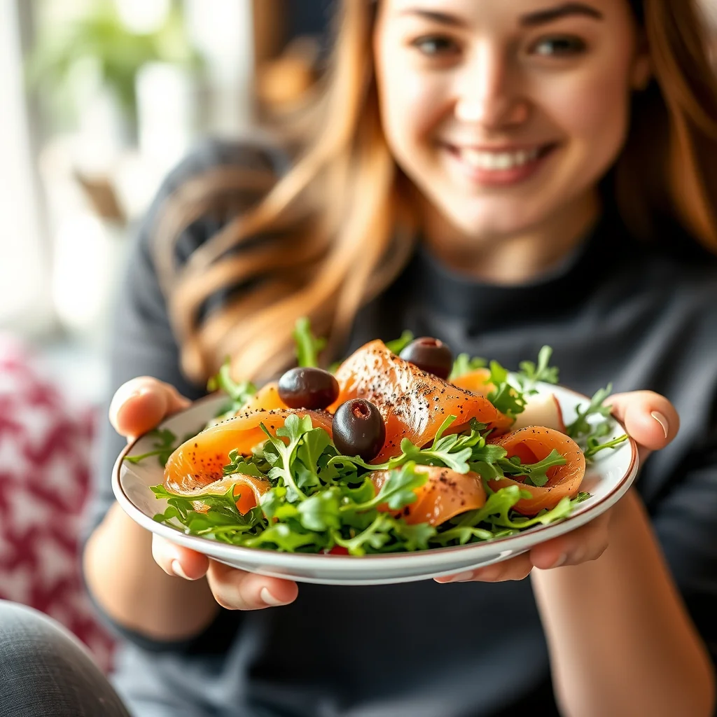 Smoked Salmon Salad – vegetarian recipe