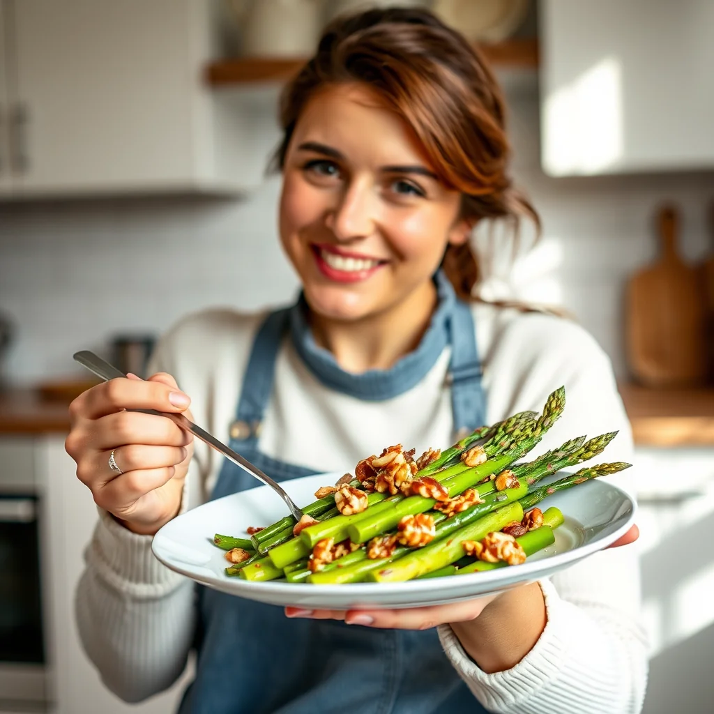 Sautéed Asparagus with Walnuts: Easy, Flavorful Side – vegetarian recipe