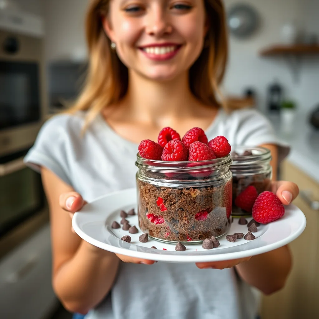 Instant Pot Keto Raspberry Chocolate Jar Cakes – vegetarian recipe