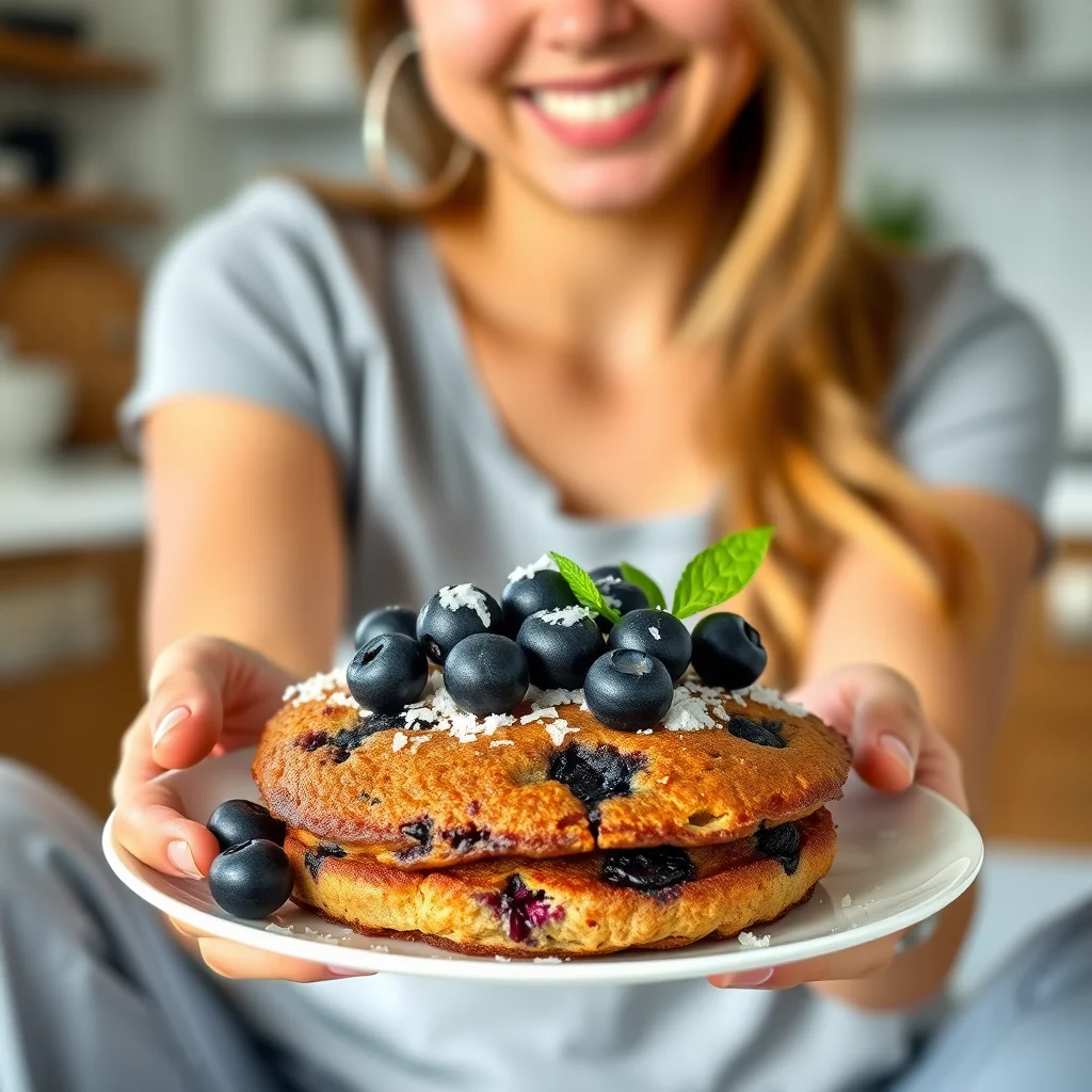 Keto Blueberry Coconut Cakes (Instant Pot) – vegetarian recipe
