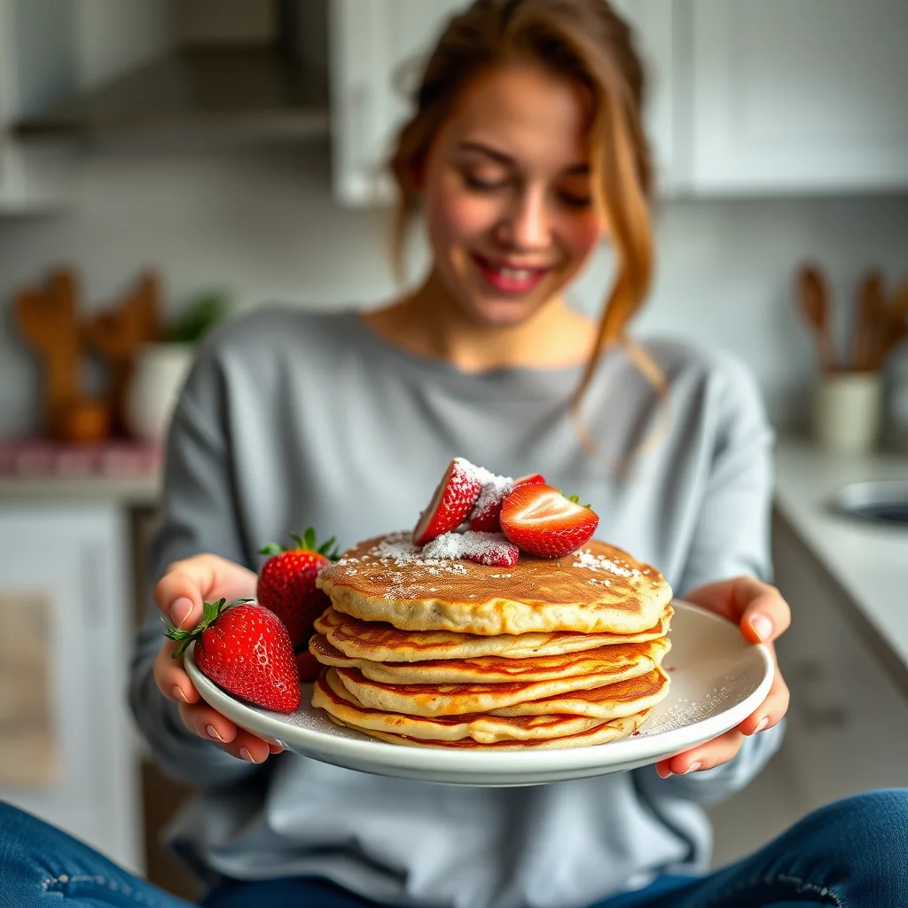 Instant Pot Keto Strawberry-Spiced Pancakes – vegetarian recipe