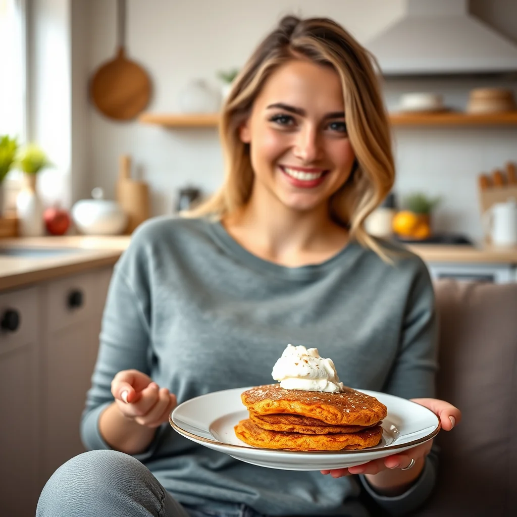 Keto Sweet Potato Pancakes – vegetarian recipe