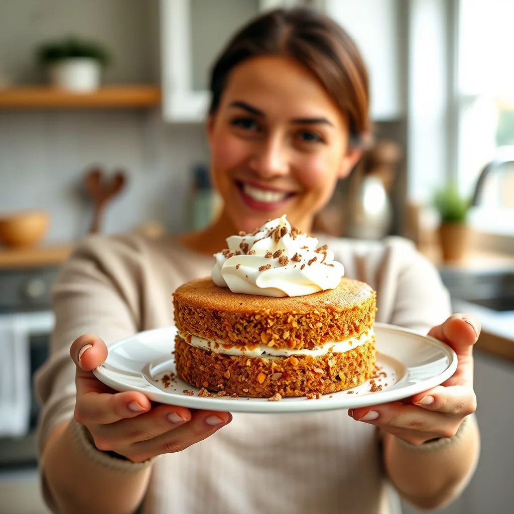 Instant Pot Keto Coconut Cream Cake with Hazelnut Whipped Cr – vegetarian recipe