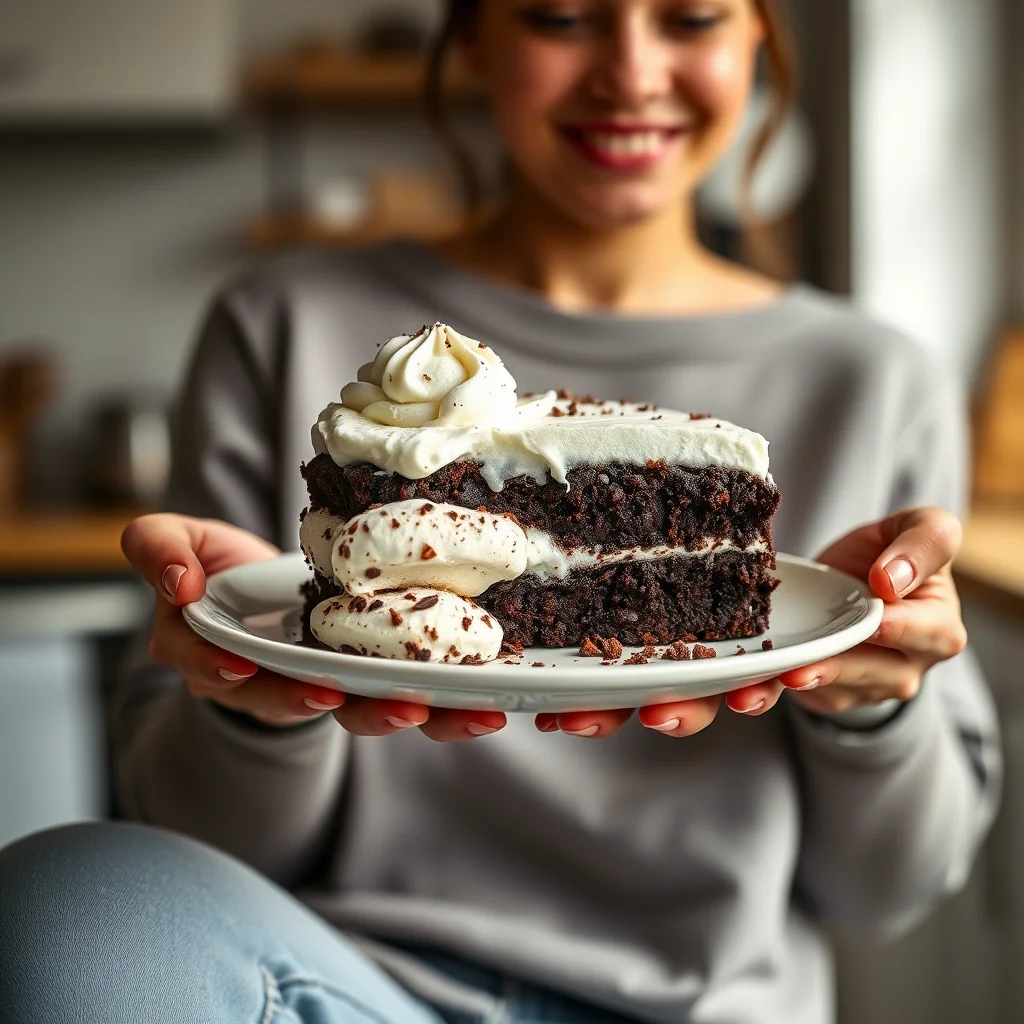 Instant Pot Keto Brownie Ice Cream Cake – vegetarian recipe