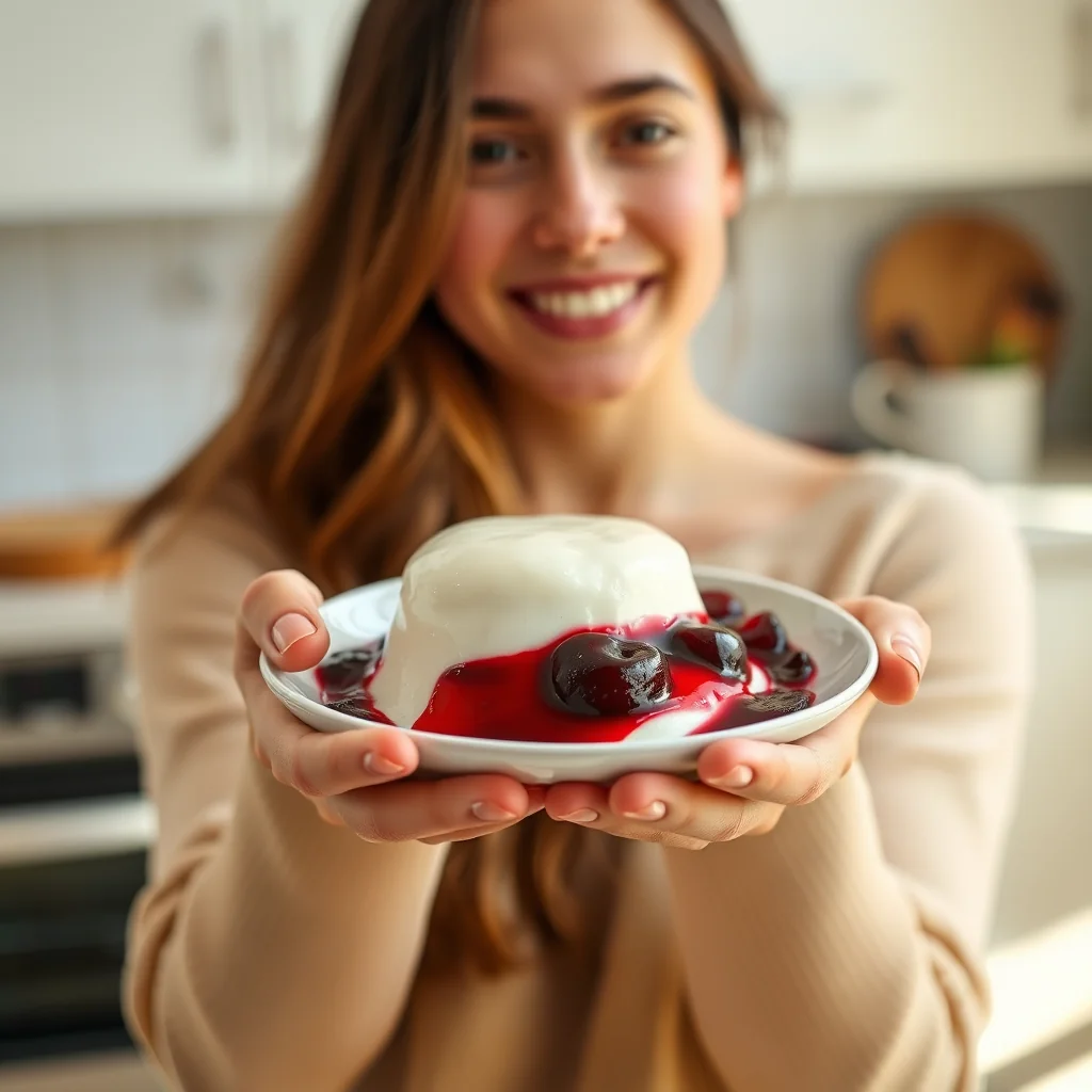 Instant Pot Cherry Vanilla Panna Cotta – vegetarian recipe