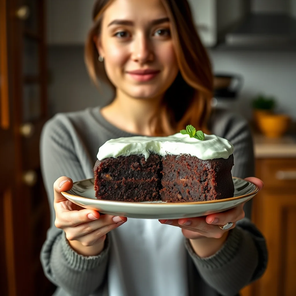 Keto Instant Pot Chocolate Cake with Mint Frosting – vegetarian recipe