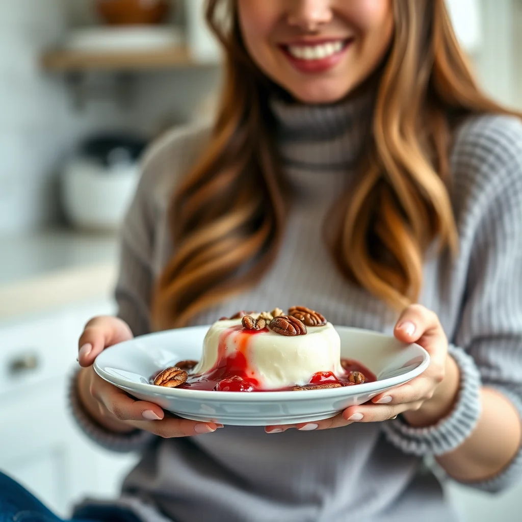 Keto Instant Pot Cherry Pecan Custard – vegetarian recipe